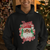 Christmas Hoodie Black Happy Holidays African American Santa - Wonder Print Shop