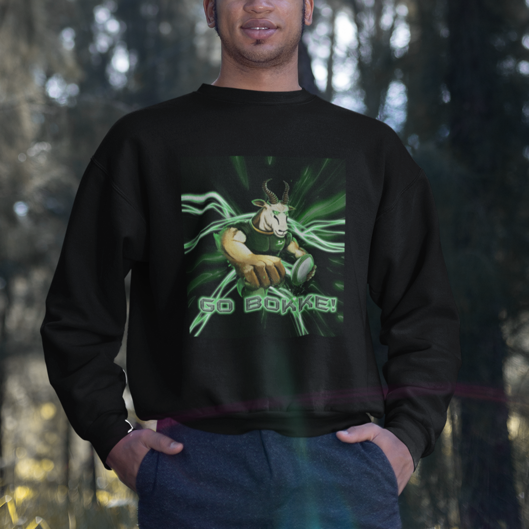 South Africa Rugby Sweatshirt Go Bokke Springboks Forever Stronger Together - Wonder Print Shop