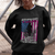 Female Veteran Sweatshirt Never Underestimate A Woman With Military Background American Flag - Wonder Print Shop