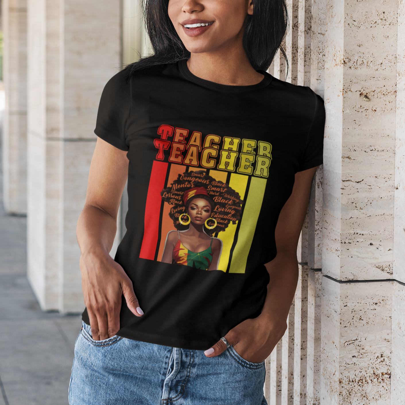 Black History Month T Shirt Teacher Women African Americans School Educate TS09