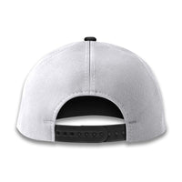 Light gray baseball cap back view with adjustable snapback strap