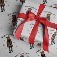 Nutcracker Christmas Wrapping Paper Roll What Is Cracking - Wonder Print Shop