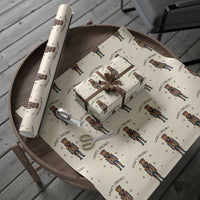 Nutcracker Christmas Wrapping Paper Roll What Is Cracking - Wonder Print Shop