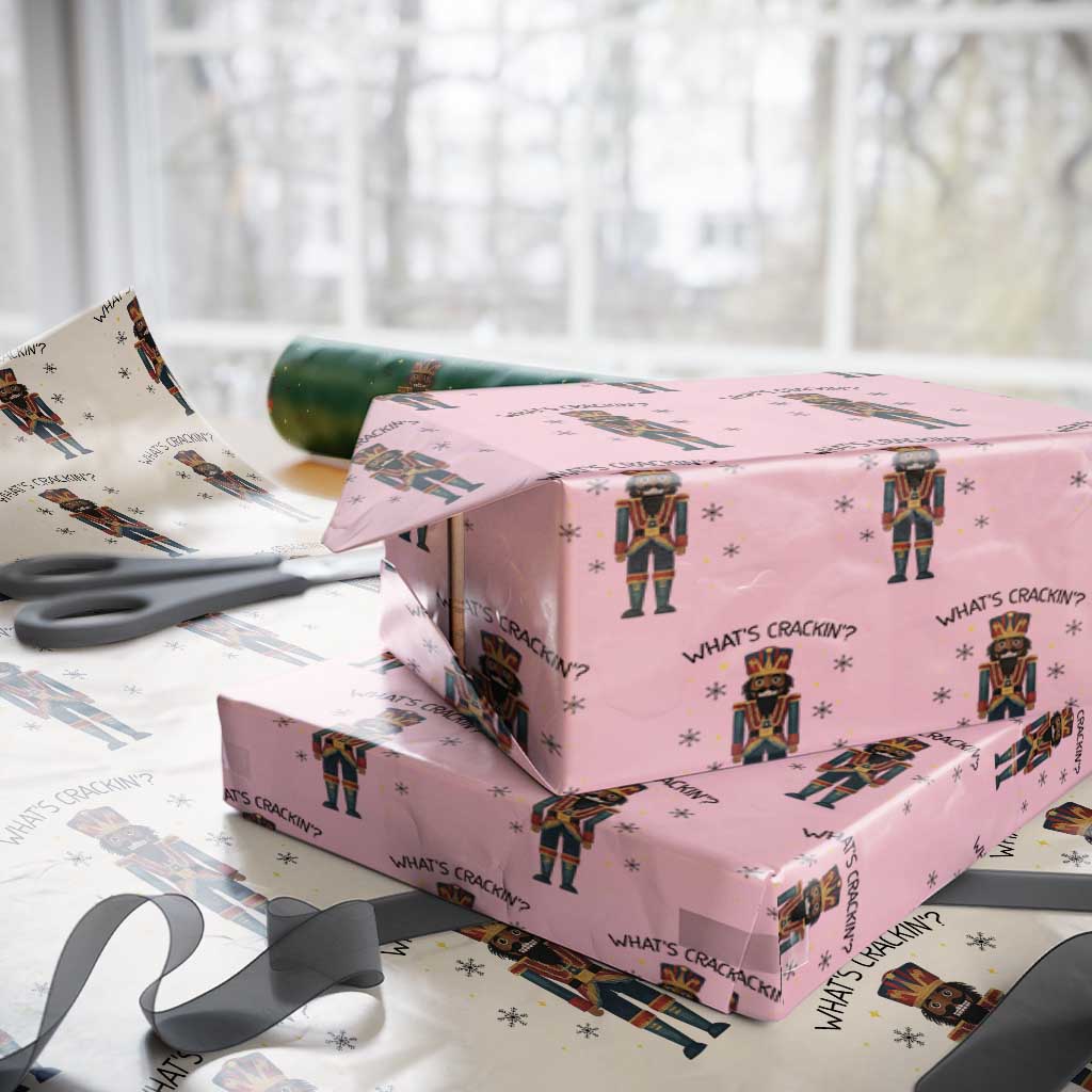 Nutcracker Christmas Wrapping Paper Roll What Is Cracking - Wonder Print Shop