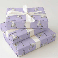 Off To The Egg Hunt Wrapping Paper Roll Funny Easter Bunny