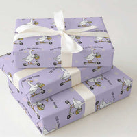 Off To The Egg Hunt Wrapping Paper Roll Funny Easter Goose