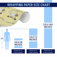 Off To The Egg Hunt Wrapping Paper Roll Funny Easter Goose