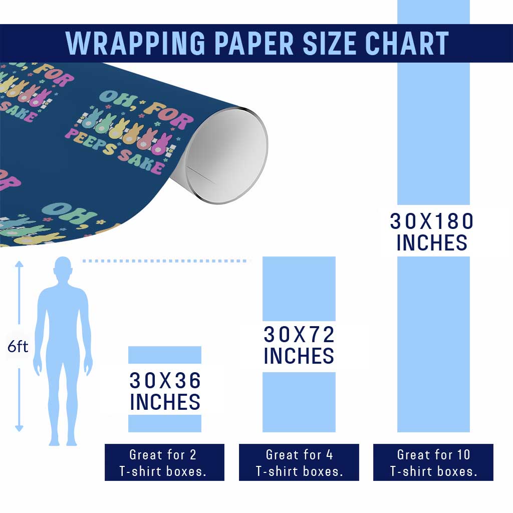 Oh For Peeps Sake Easter Bunny Wrapping Paper Roll - Wonder Print Shop