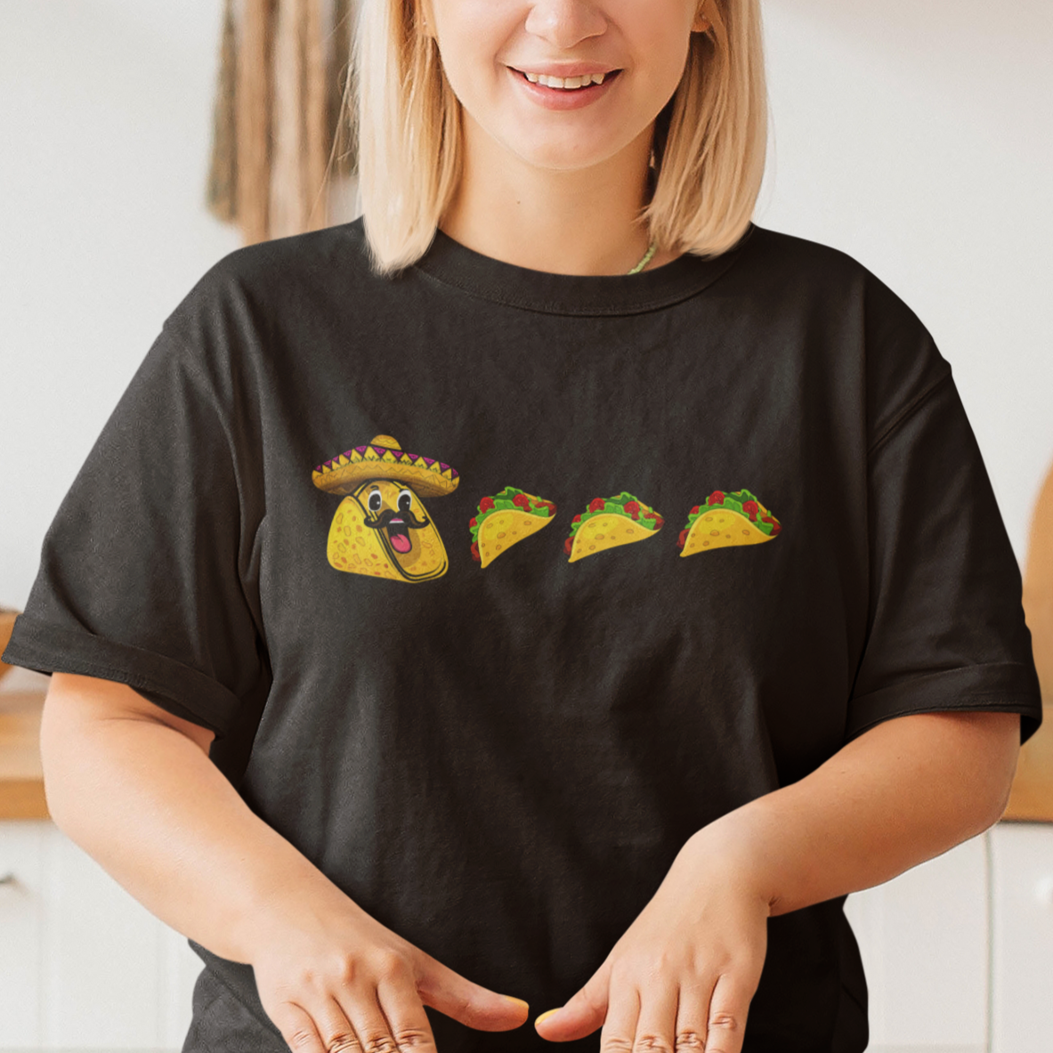 Taco Lover T Shirt Funny Pie Eating Tacos Cinco De Mayo Boys Kids Woman Men Mexican - Wonder Print Shop