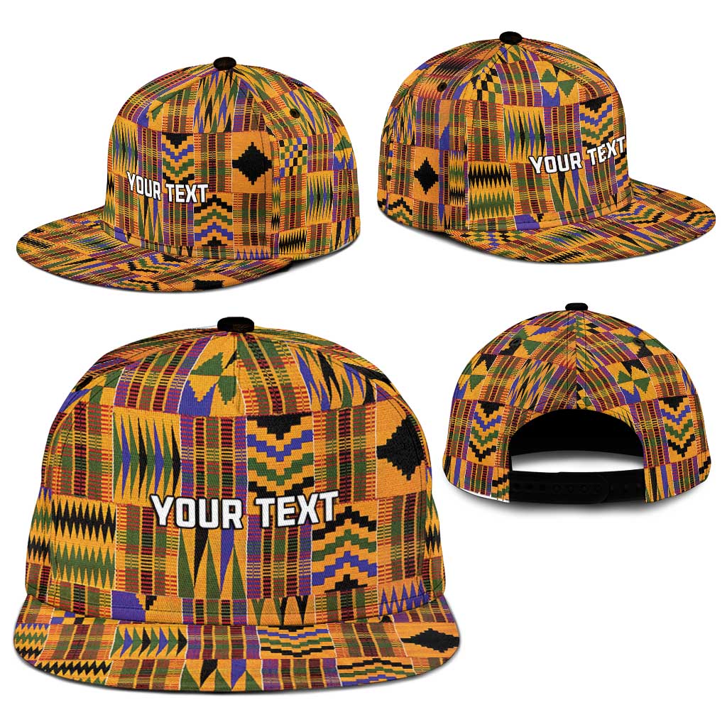 Personalized Kente African Pattern Snapback Cap - Wonder Print Shop