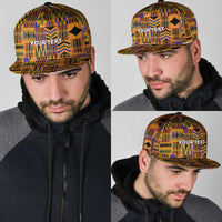 Personalized Kente African Pattern Snapback Cap - Wonder Print Shop