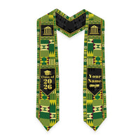 Personalized Kente Pattern Graduation Stole
