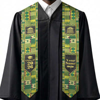 Personalized Kente Pattern Graduation Stole