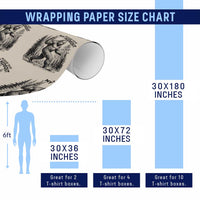 Please Save My Hideout Wrapping Paper Roll Bigfoot Forest Protector