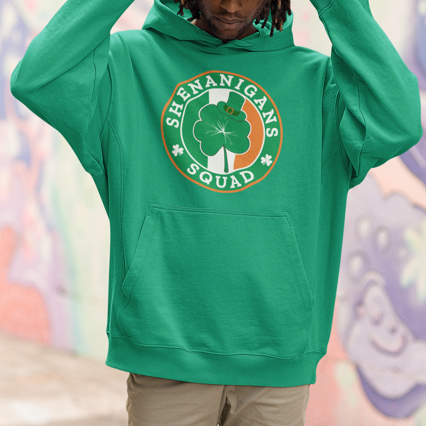 St. Patrick's Day Hoodie Shenanigans Squad Funny Matching Group - Wonder Print Shop