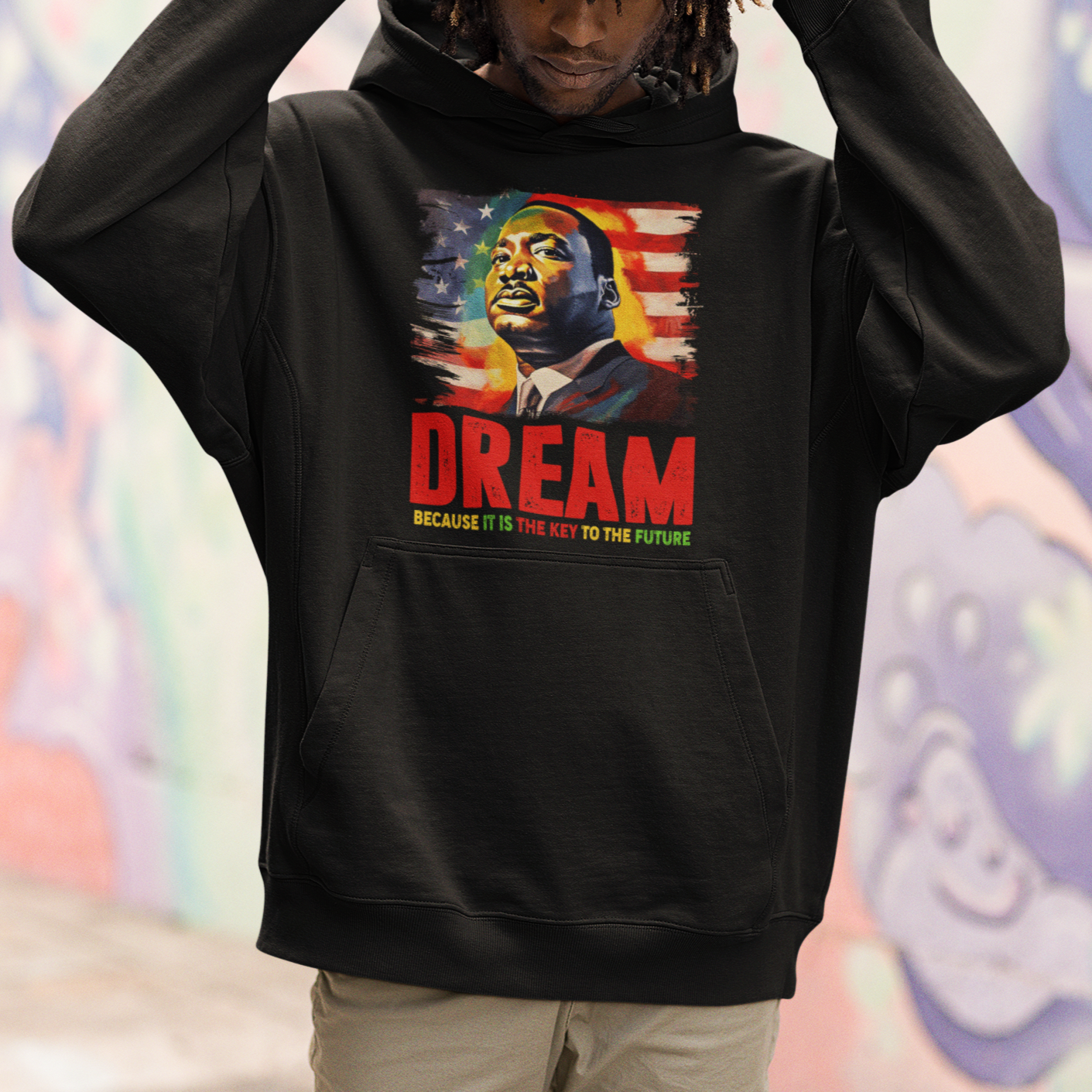 Martin Luther King Jr. Hoodie Dream Because It is The Key To The Future MLK Black History Month - Wonder Print Shop