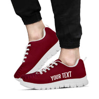 Qatar WC26 Personalized Sneakers Maroon One Zigzag Pattern