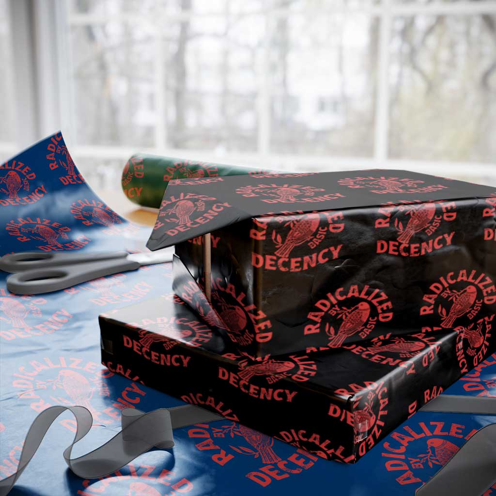 Radicalized By Basic Decency Wrapping Paper Roll Feminist Activist - Wonder Print Shop
