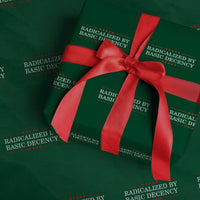Radicalized By Basic Decency Wrapping Paper Roll Feminist Activist Protest - Wonder Print Shop