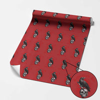 Radicalized By Basic Decency Wrapping Paper Roll Vintage Gothic Victorian Crow Skull - Wonder Print Shop