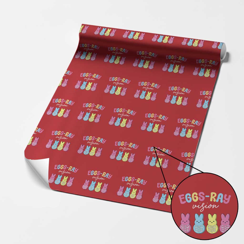 Radiology Easter Wrapping Paper Roll Eggs Ray Vision Xray Tech - Wonder Print Shop