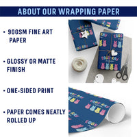 Radiology Easter Wrapping Paper Roll Eggs Ray Vision Xray Tech - Wonder Print Shop
