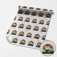 Retro Sunset Cryptid Squad Wrapping Paper Roll Cryptid Lover Gift
