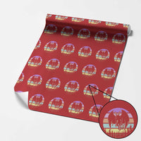 Retro Sunset Mothman Easter Egg Hunt Wrapping Paper Roll Cryptid Lover Gift