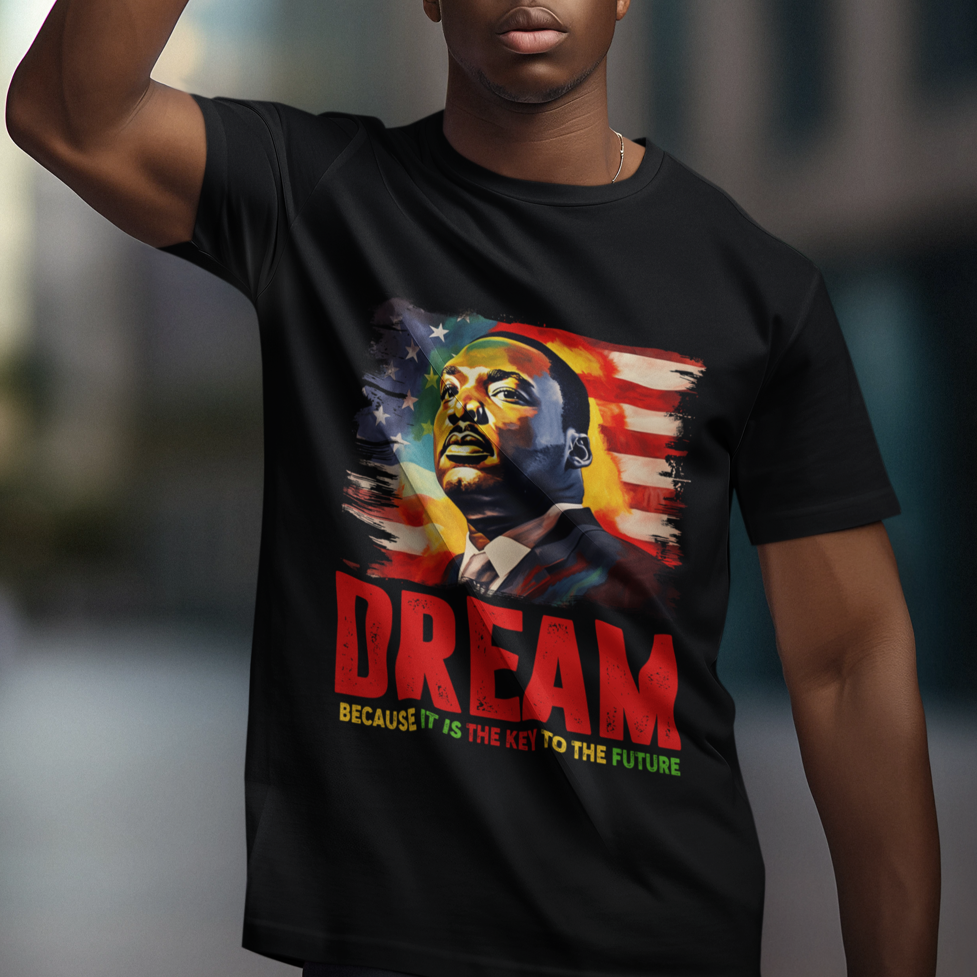 Martin Luther King Jr. T Shirt Dream Because It is The Key To The Future MLK Black History Month - Wonder Print Shop