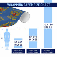 Russian Orthodox Easter Happy Easter Wrapping Paper Roll Russian Eagle