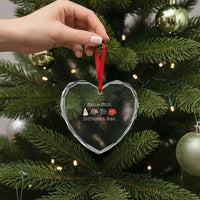 Same Shit Different Hat Heart Crystal Glass Ornament - Wonder Print Shop