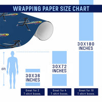 Softball Player Drip Wrapping Paper Roll