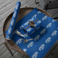 Spring Vibes Wrapping Paper Roll Spring Break Easter Day Bold Text