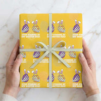 Stop Staring at My Easter Eggs Wrapping Paper Roll Funny Skeleton Bunny Easter
