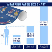 Stop Staring at My Easter Eggs Wrapping Paper Roll Funny Skeleton Bunny Easter