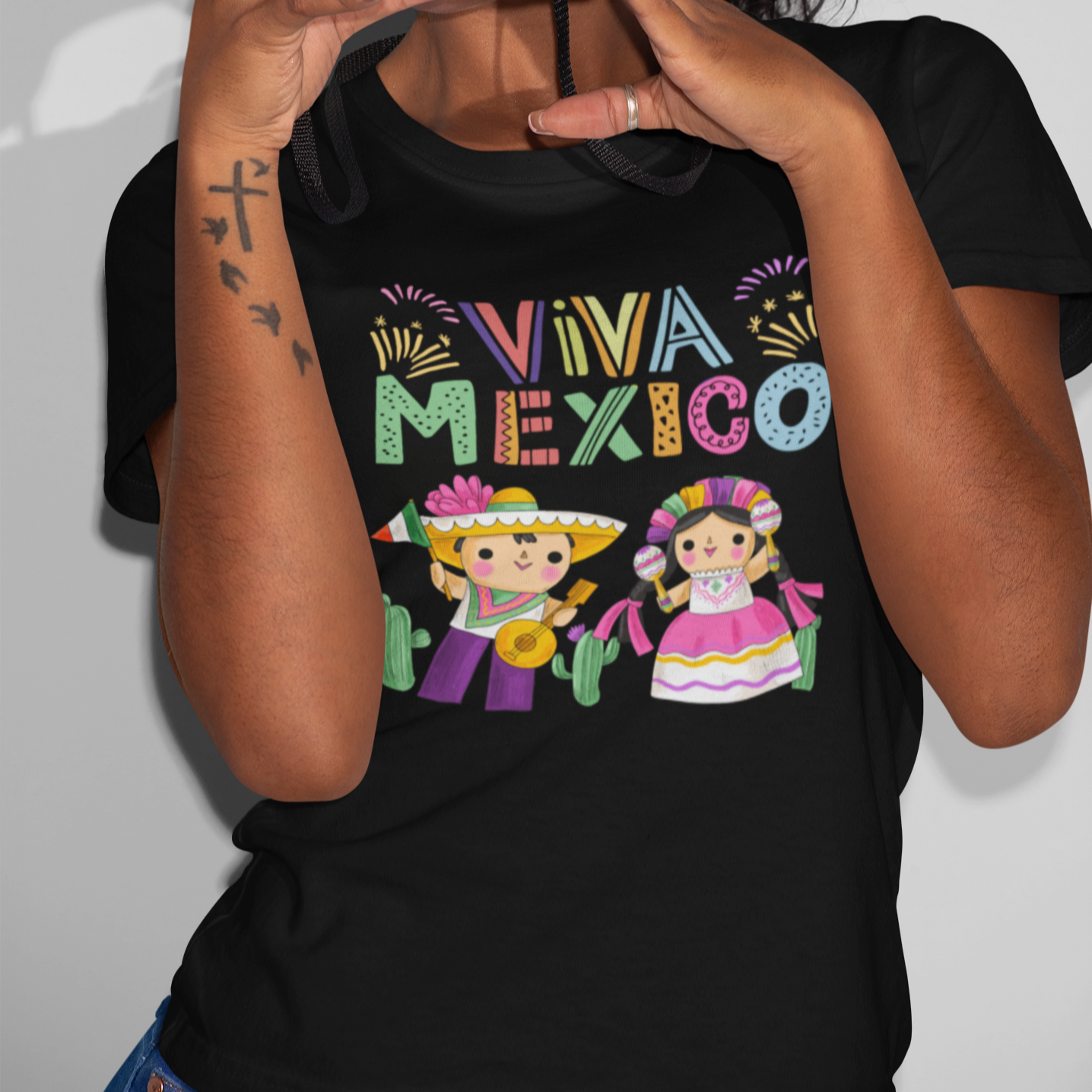 Hispanic Heritage Month Mexico T Shirt Viva Mexico Cute Kids Mexican TS02