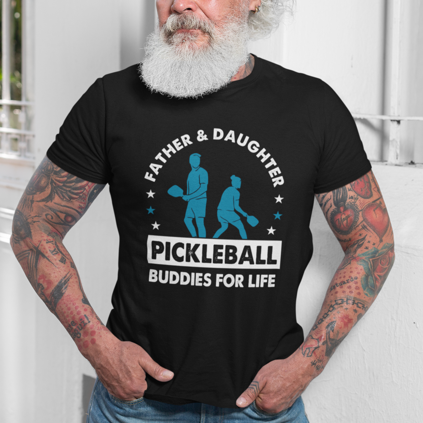 Pickleball Dad T Shirt Father And Daughter Pickleball Buddies For Life Pickleball Dad Coach TS02