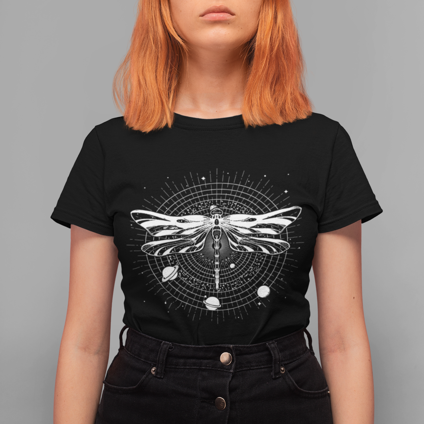 Geometric Dragonfly Occult Nature Mandala Mystic Night Peaceful Meditation Shirt, Dragonfly T-shirt, Dragonfly Gift, Insect Lover Shirt, Spiritual Shirt T Shirt - Wonder Print Shop