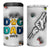 Personalized Dog Dad 3D Inflated Effect Printed 4 in 1 Can Cooler Tumbler Custom Dogs Name Best Dog Dad Ever Fist Bump - Wonder Print Shop