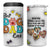 Personalized Dog Dad 3D Inflated Effect Printed 4 in 1 Can Cooler Tumbler Custom Dogs Photo Best Dog Dad Ever Thanks For Belly Rubs And Picking Up My Poop - Wonder Print Shop