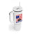 Funny Fishing Tumbler With Handle I Can't Work Today My Arm Is In A Cast Fisherman US Flag