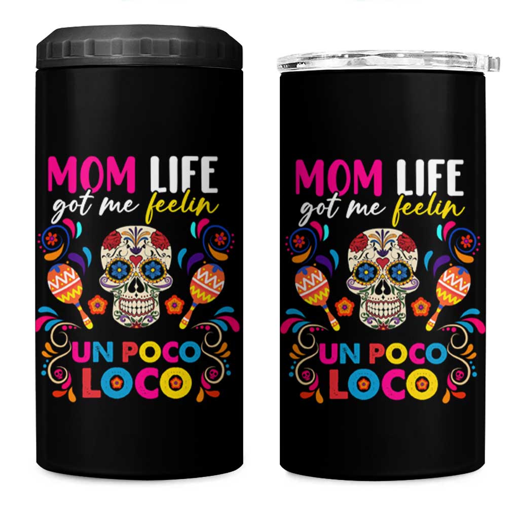 Funny Mexican Mom 4 in 1 Can Cooler Tumbler Nacho Average Mom - Wonder Print Shop