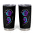 Suicide Prevention Awareness Tumbler Cup Teal Purple Floral Semicolon It's Ok To Not Be Ok