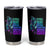 Suicide Prevention Awareness Tumbler Cup Teal Purple Motivational Wolf Still Here Still Fighting