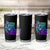 Suicide Prevention Awareness Tumbler Cup Teal Purple Motivational Wolf Still Here Still Fighting