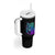 Suicide Prevention Awareness Tumbler With Handle Teal Purple Motivational Wolf Still Here Still Fighting