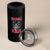 Football Dad 4 in 1 Can Cooler Tumbler Skull With Helmet Rugby Father's Day - Wonder Print Shop