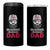 Bearded Badass Dad 4 in 1 Can Cooler Tumbler Funny Patriots American Men - Wonder Print Shop