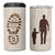 Stepdad and Stepson 4 in 1 Can Cooler Tumbler Thank You For Stepping In Boy Dad Retro Vintage - Wonder Print Shop