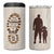 Stepdad and Stepdaughter 4 in 1 Can Cooler Tumbler Thank You For Stepping In Girl Dad Retro Vintage - Wonder Print Shop